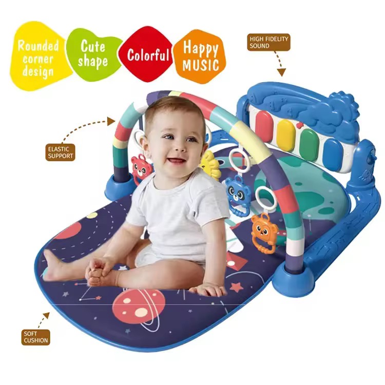 Baby Gym met Speelboog β Speelmat vanaf 0+ Maanden β Met Muziek, Licht, Rammelaars & Volume Control β Babygym Ontwikkelingsspeelgoed