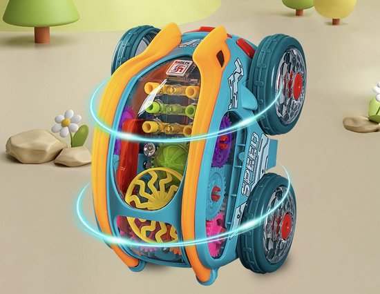 OODBLUE 360Β° Stuntauto β Licht & Muziek β Flip & Spin Speelgoedauto voor Kinderen