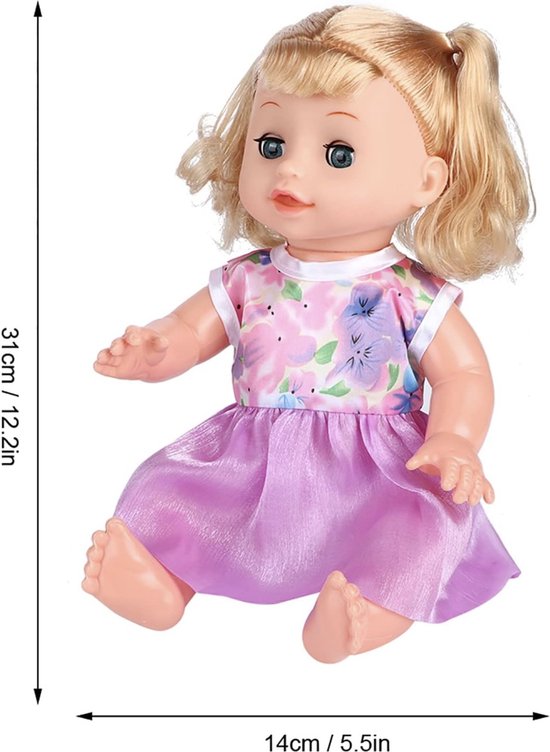 Schattige Baby Pop Meisje met Accessoires – Perfect Cadeau voor Meisjes